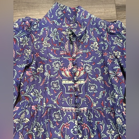 NWT! Tuckernuck Avignon Aubergine Eliana Purple Floral Dress Size XS - Picture 5 of 11